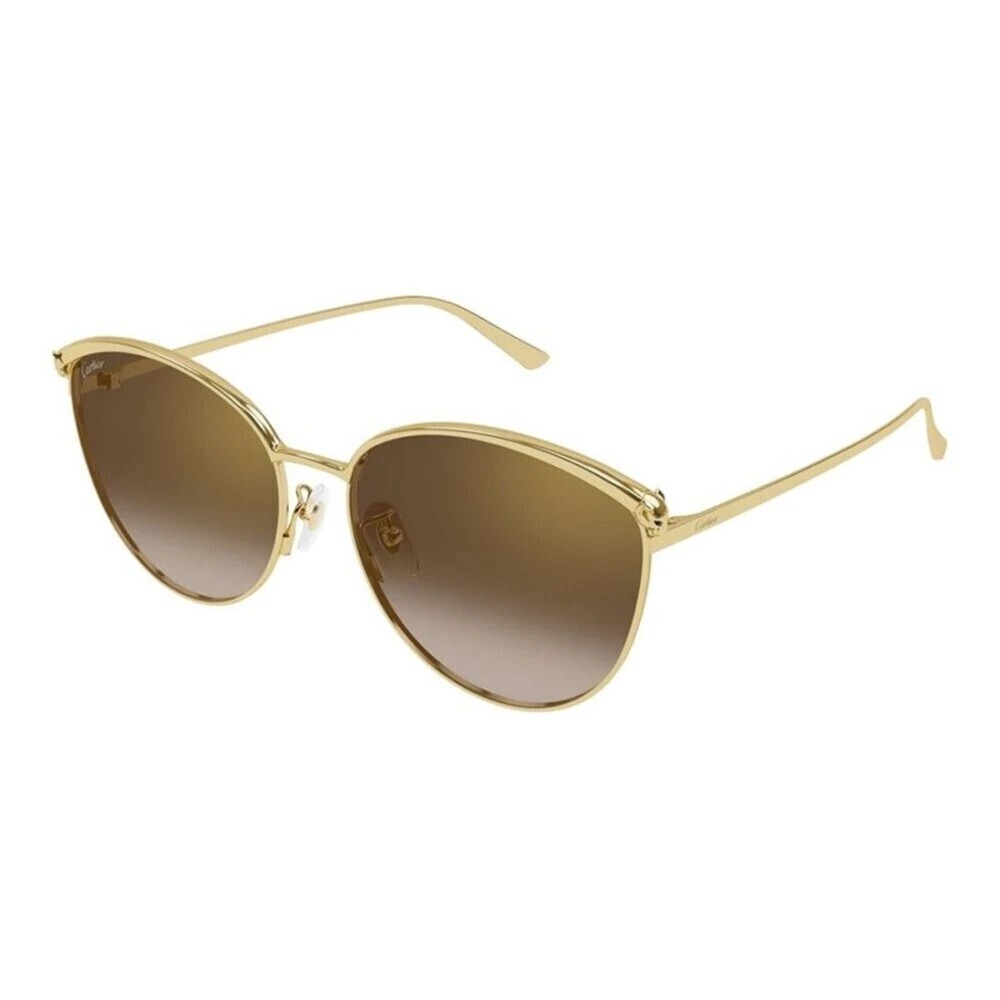 Cartier CT0597SA-002 Sunglasses Gold Brown Metal